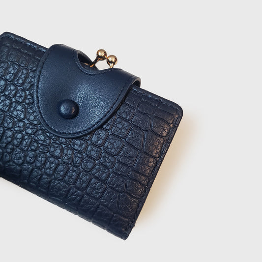 Elegant Croc Embossed Wallet