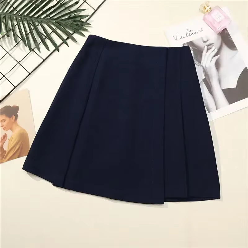 Irregular High Waist Skirt Women Korean-Style Fashion Short Sexy Mini Skirt Jupe Femme Spring Summer Skirts Womens Faldas C5472